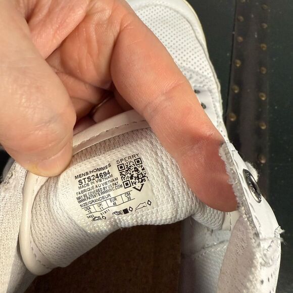 Sperry Top-Sider STS24694  Soletide Mid Seacycled Mens Sneakers White Size 12 M - Picture 5 of 7